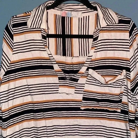 Free People Beach - women’s 100% cotton long sleeve stripe top - small - Picture 3 of 8